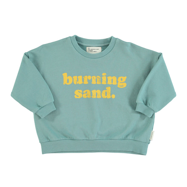 PiuPiuchick Sweatshirt Green/Burning Sand Print