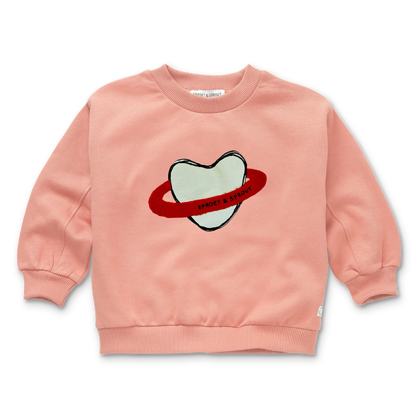 Sproet & Sprout Sweatshirt Heart Saturn
