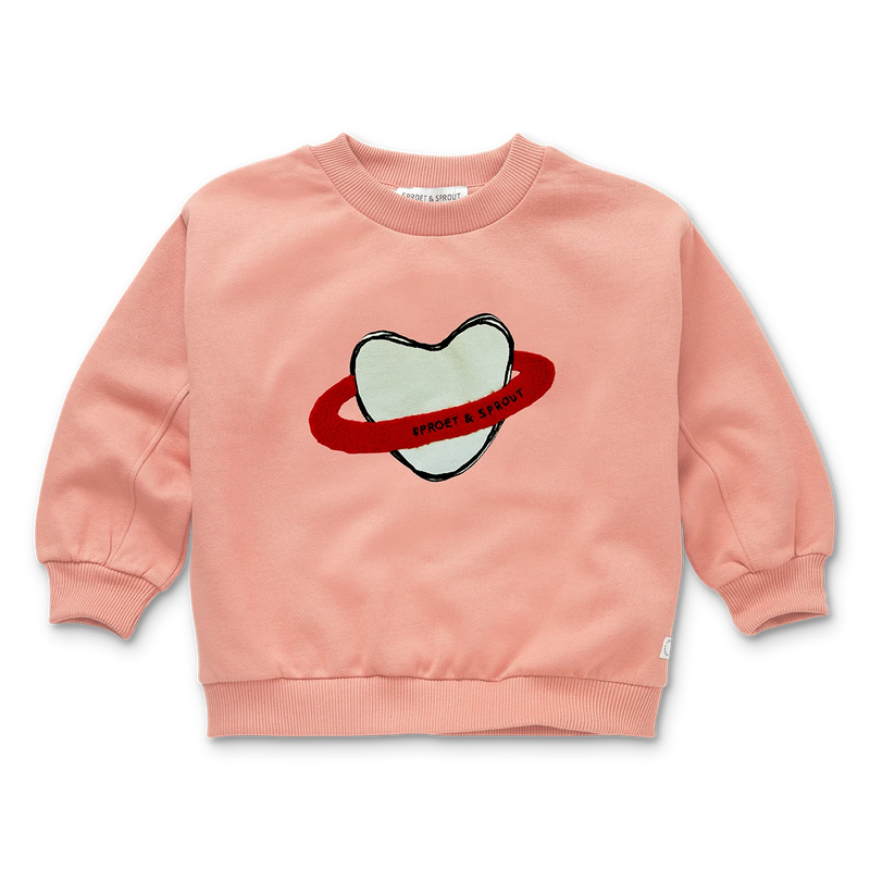 Sproet & Sprout Sweatshirt Heart Saturn