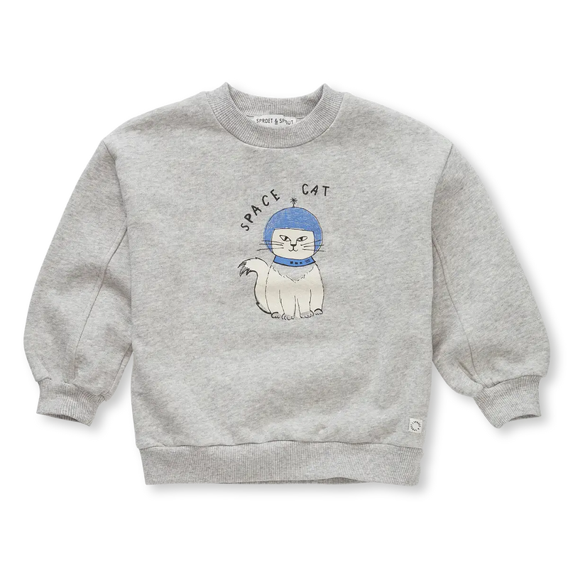Sproet & Sprout Sweatshirt Space Cat
