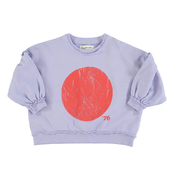 PiuPiuchick Sweatshirt Lavender/Red Circle Print