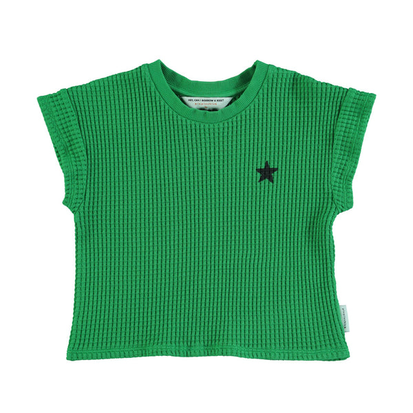 PiuPiuchick T-Shirt Green/Black Logo Print