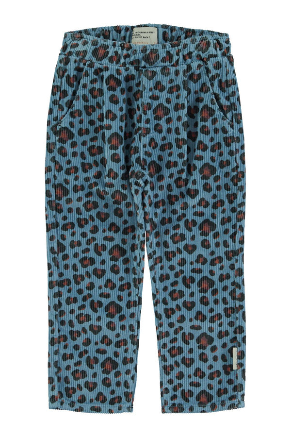 PiuPiuchick Unisex Trousers Blue w/ Animal Print