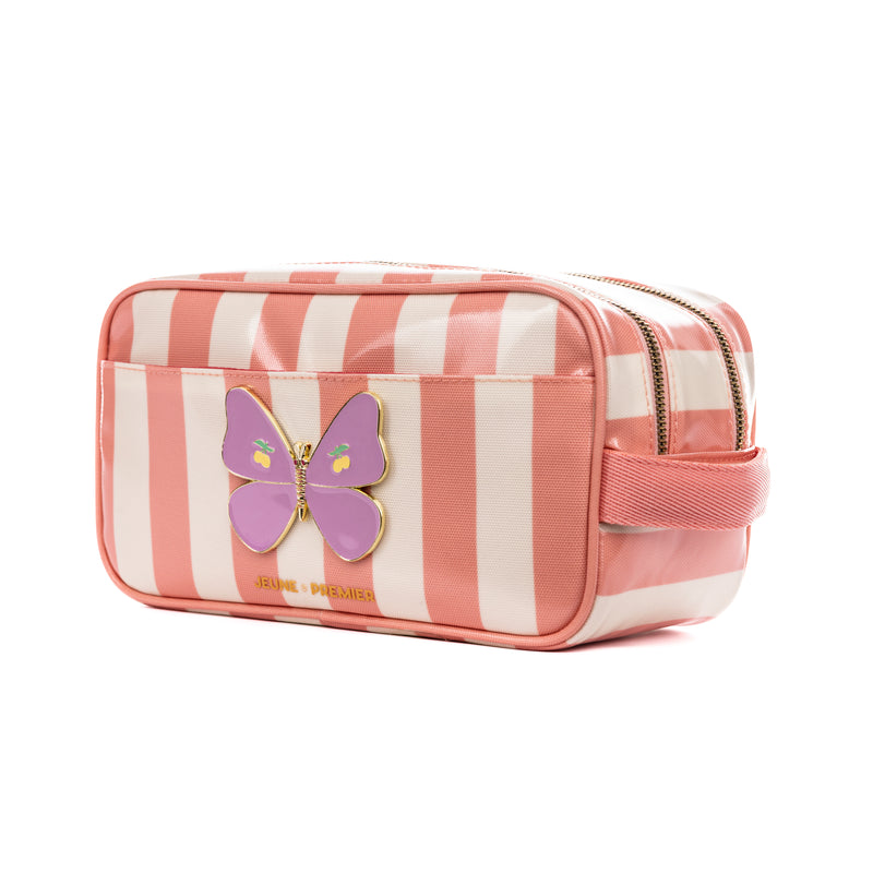Jeune Premier Travel Pouch Butterfly Stripe
