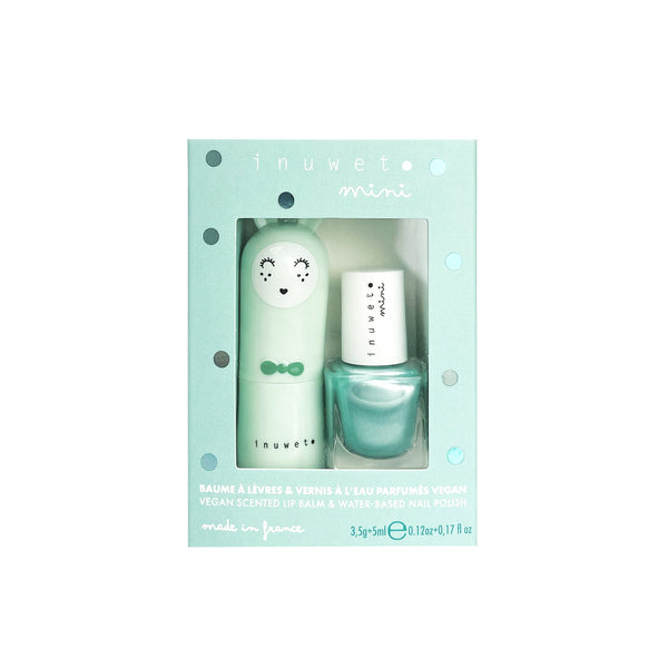 Inuwet Duo Make-up Set Lippenbalsem en Nagellak Appel