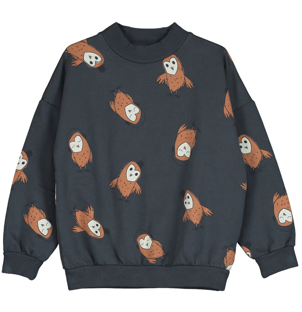 Lötiekids Sweatshirt Owls Anthracite