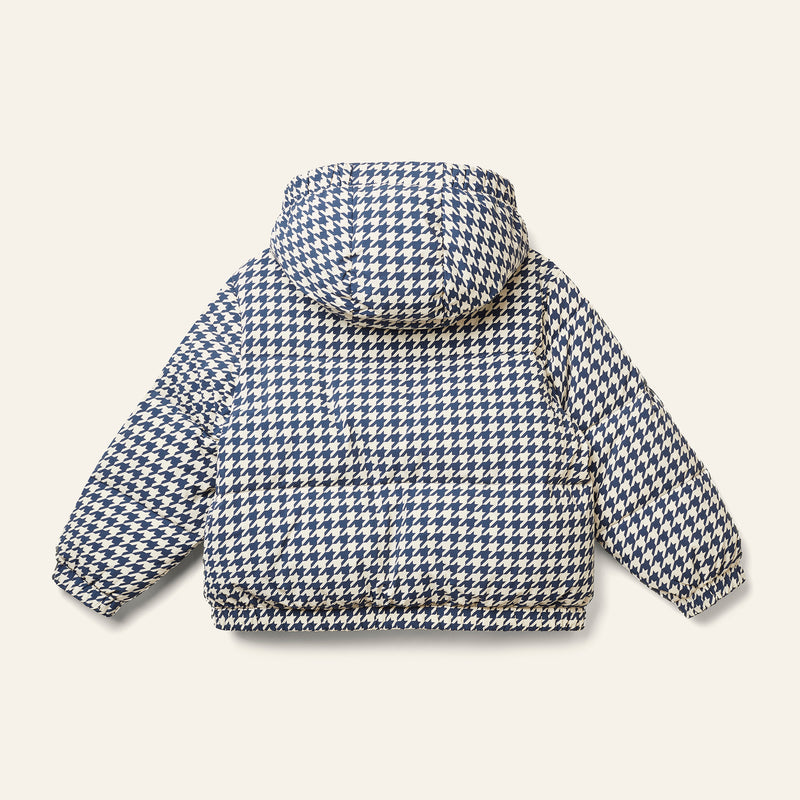 Wynken Burletta Down Jacket Navy Dogtooth