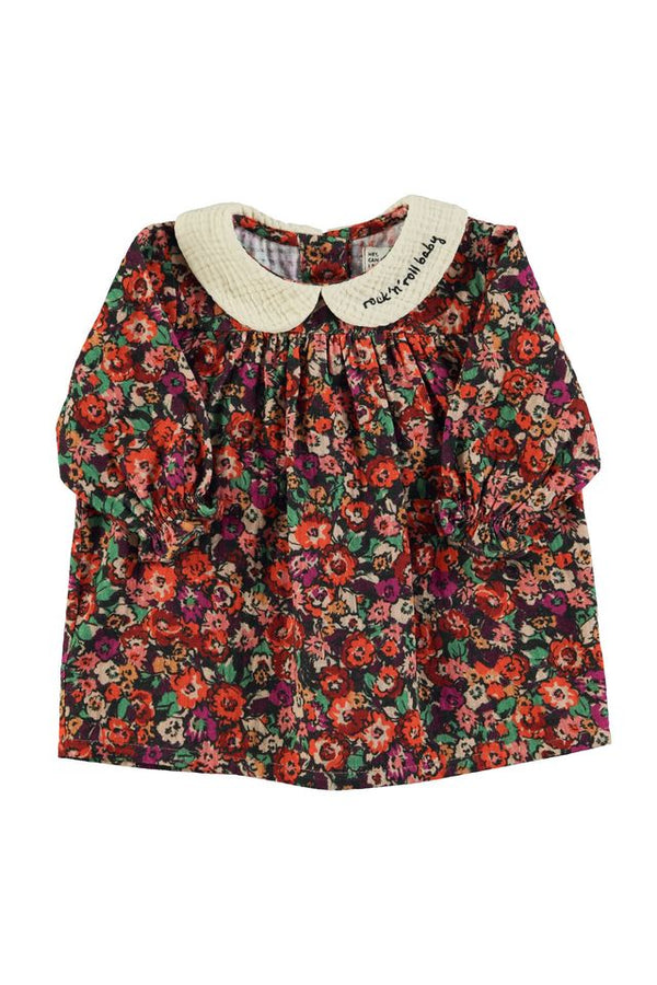 PiuPiuchick Baby Dress Multicolor Flowers