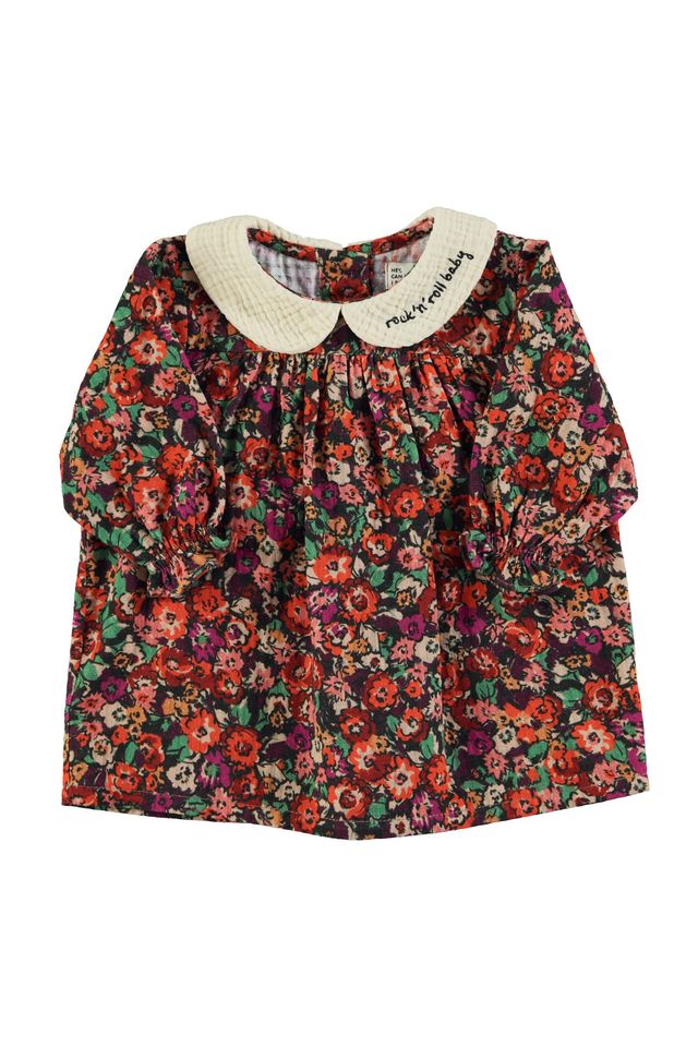PiuPiuchick Baby Dress Multicolor Flowers