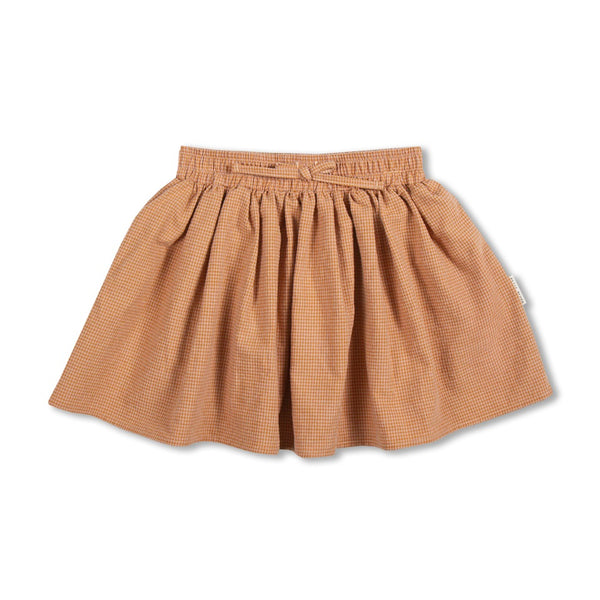 Petit Blush Mini Skirt Amber Check