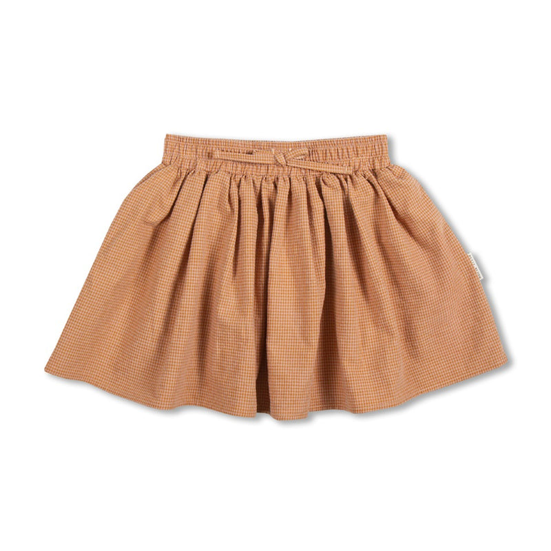 Petit Blush Mini Skirt Amber Check