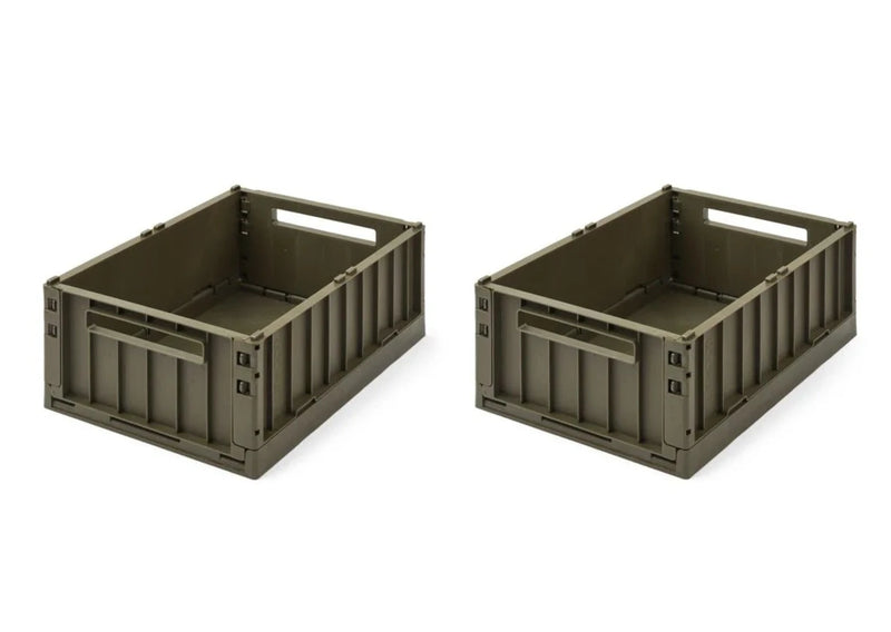 Liewood Weston Storage Box S 2-pack Army Brown