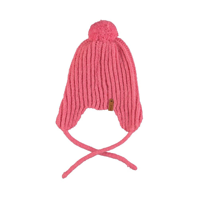 PiuPiuchick Knitted Baby Bonnet Pink