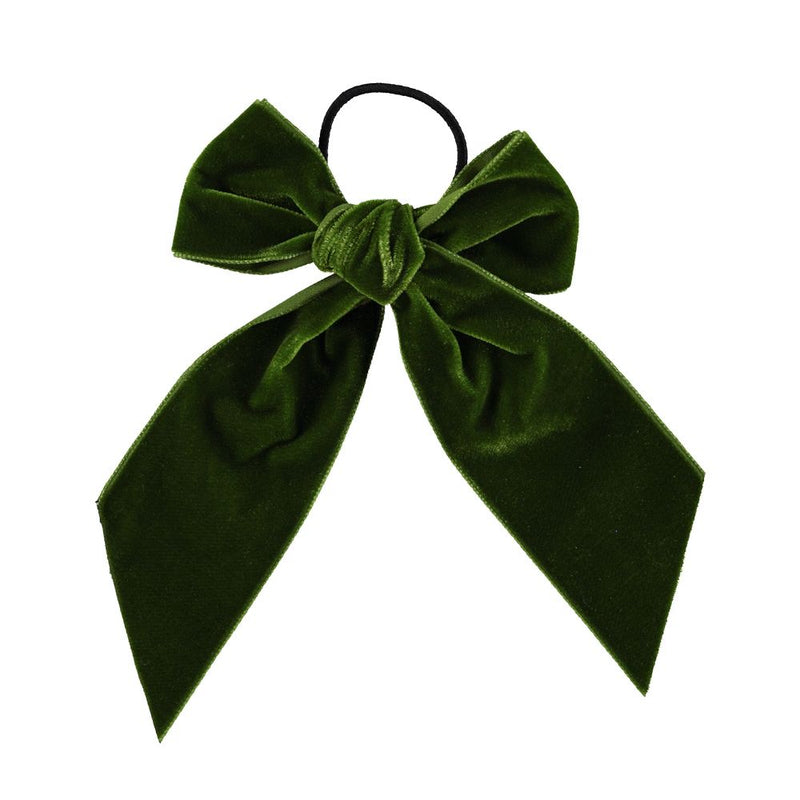 PiuPiuchick Hair Velvet Bow Green