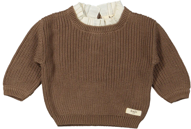 Baje Longsleeve Knitted Top Camel