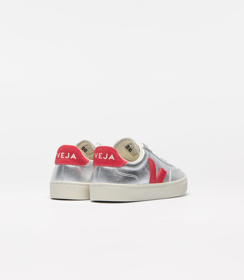 Veja Sneaker Small Volley Silver Pekin (maat 28-35)