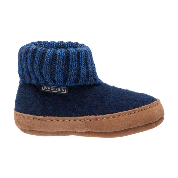 Bergstein Pantoffel BN Cozy Lux Dark Blue (maat 25-35)