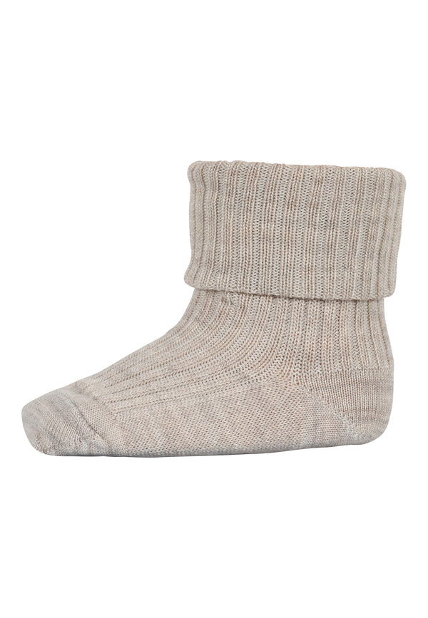 Mp Denmark Hilde Baby Socks Beige Melange