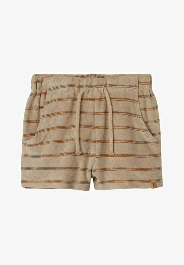 Lil Atelier Dalto Loose Sweat Shorts White Pepper