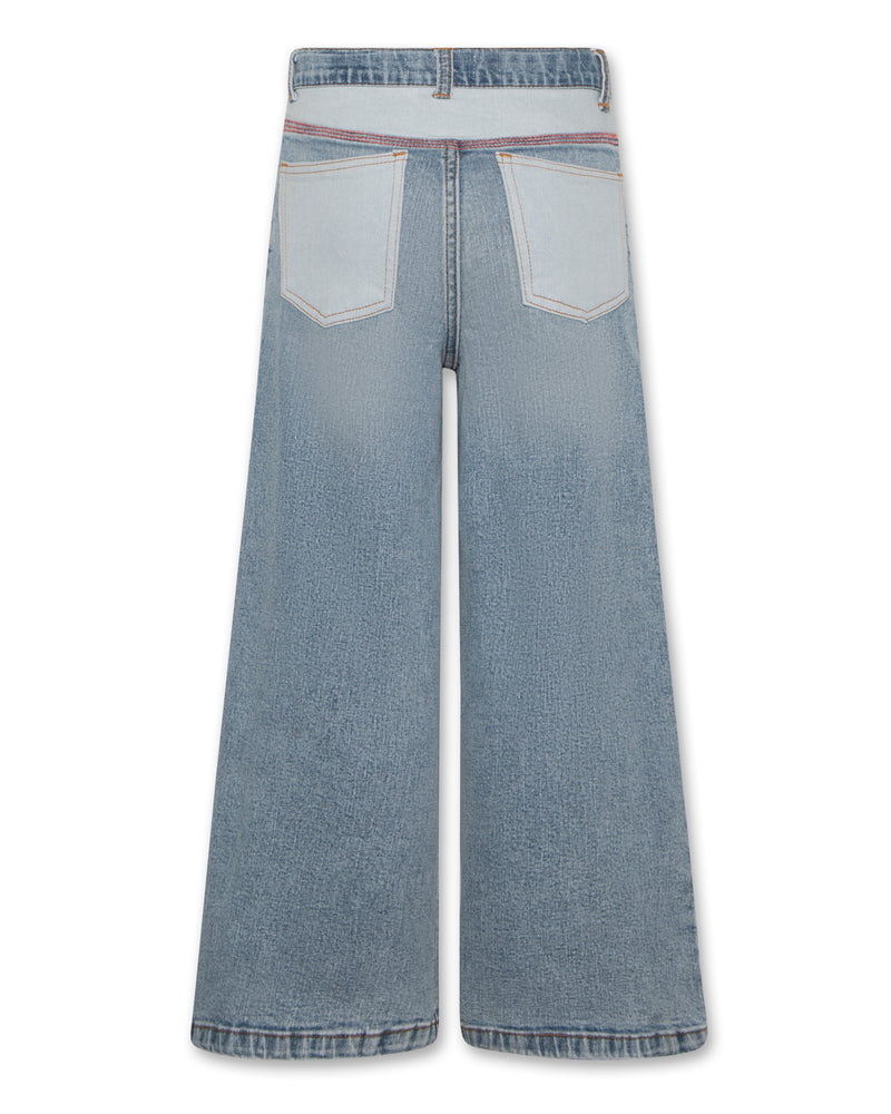 AO76 Zina Patch Jeans Pants Wash Light