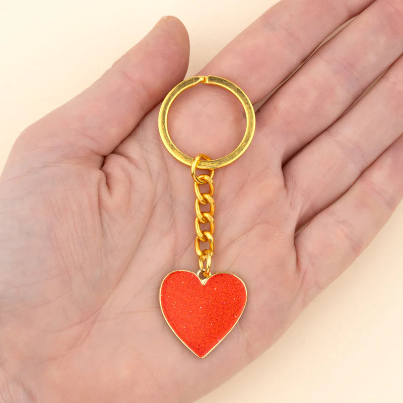 Coucou Suzette - Key Ring Sleutelhanger Hart