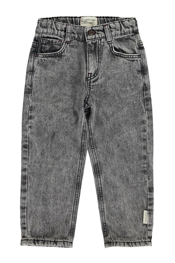 PiuPiuchick Unisex Trousers Washed Black Denim