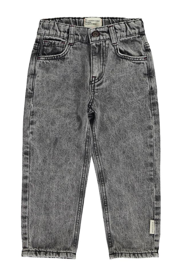 PiuPiuchick Unisex Trousers Washed Black Denim