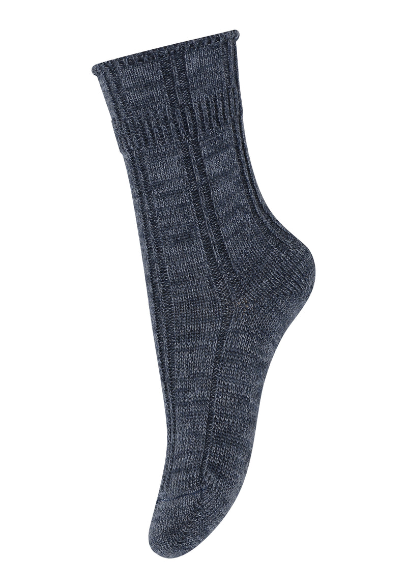 Mp Denmark Quinn Socks Dark Denim Melange