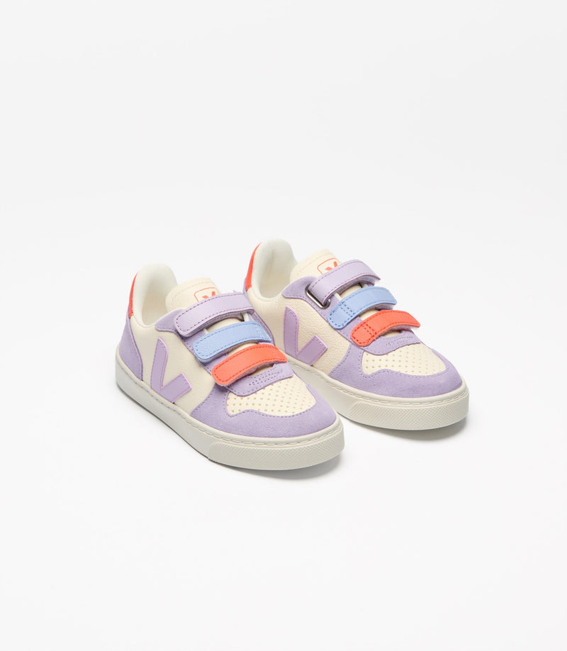 Veja Sneaker Small V-10 Leather Cashew Multico Orchid (maat 24-33)