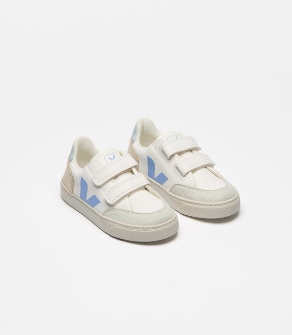 Veja Sneaker Small V-12 Extra White Multico Olympe (maat 23-35)