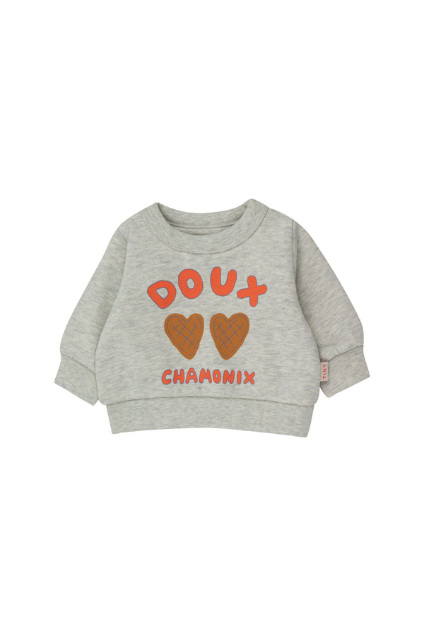 Tiny Cottons Doux Chamonic Baby Sweatshirt Light Cream Heather