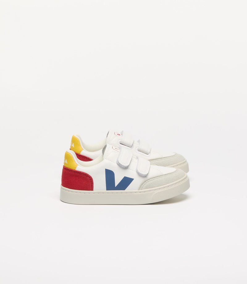 Veja Sneaker Small V-12 Leather White Multico Pepper (maat 23-27)
