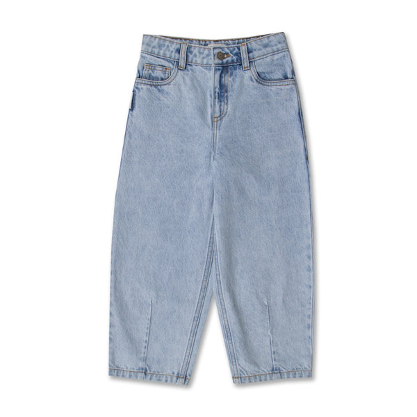 Petit Blush Balloon Fit Jeans Washed Light Blue