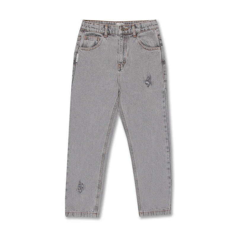 Petit Blush Baggy Fit Jeans Washed Light Grey