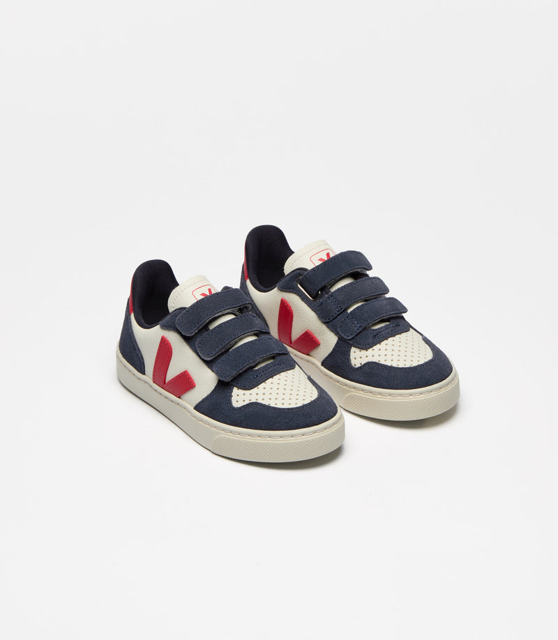 Veja Sneaker Small V-10 Pure Pekin Nautico (maat 25-35)