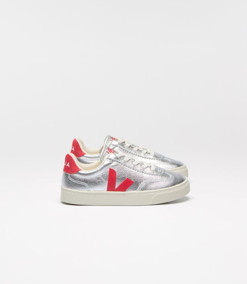 Veja Sneaker Small Volley Silver Pekin (maat 28-35)