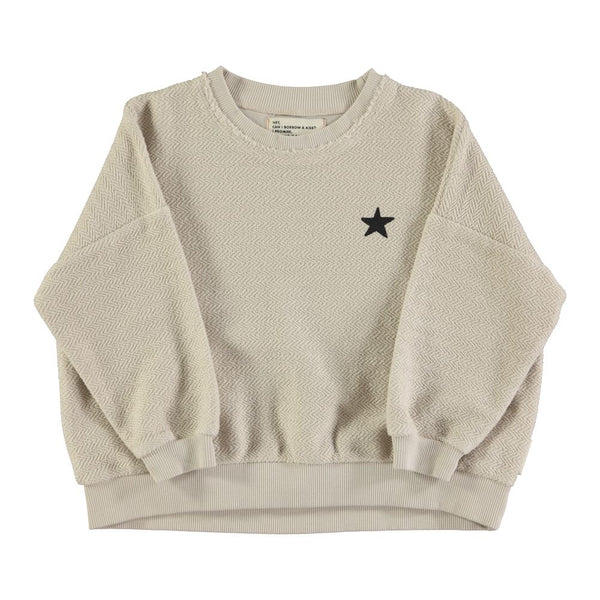 PiuPiuchick Logo Sweatshirt Ecru