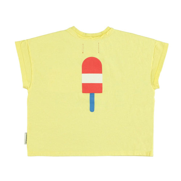 PiuPiuchick T-Shirt Yellow/Ice Cream Print
