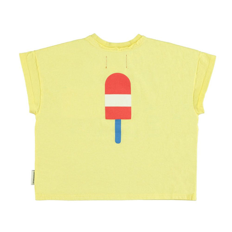 PiuPiuchick T-Shirt Yellow/Ice Cream Print
