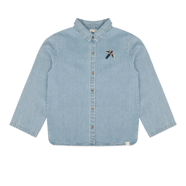 Jenest Teddy Shirt Bird Medium Blue