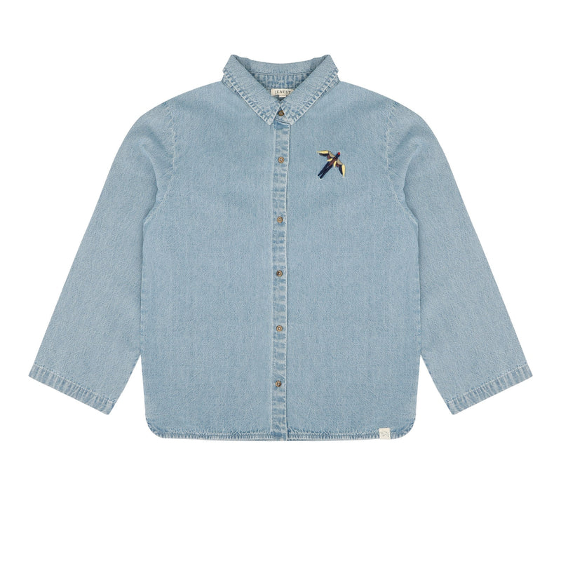 Jenest Teddy Shirt Bird Medium Blue