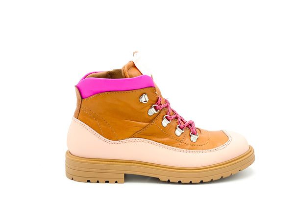 Rondinella Cognac Pink bottine (maat 30-38)