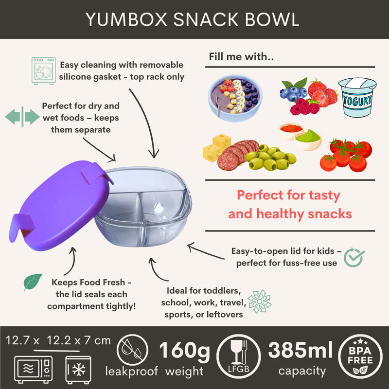 Yumbox Snack Bowl Hazy Purple