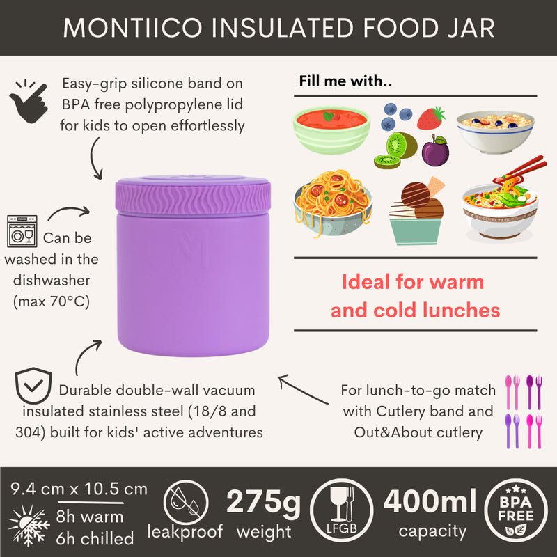 Yumbox MontiiCo Thermos Voedselpot Dusk Paars
