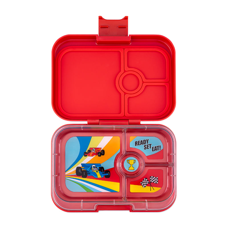 Yumbox Panino 4-vakken Roar Red/Race Cars Tray