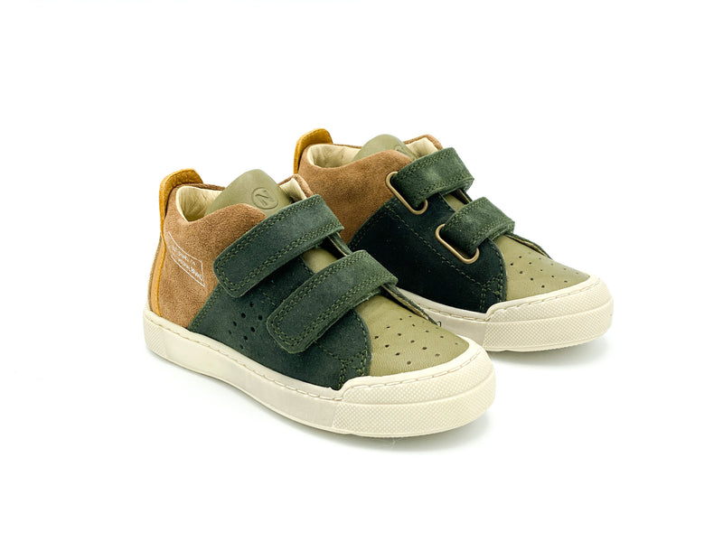 Naturino Velcro Basketter Khaki Bruin (maat 24-30)