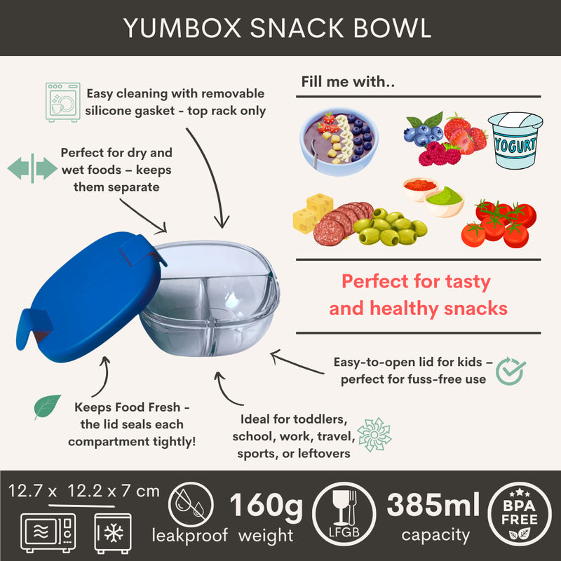 Yumbox Snack Bowl Navy Blue