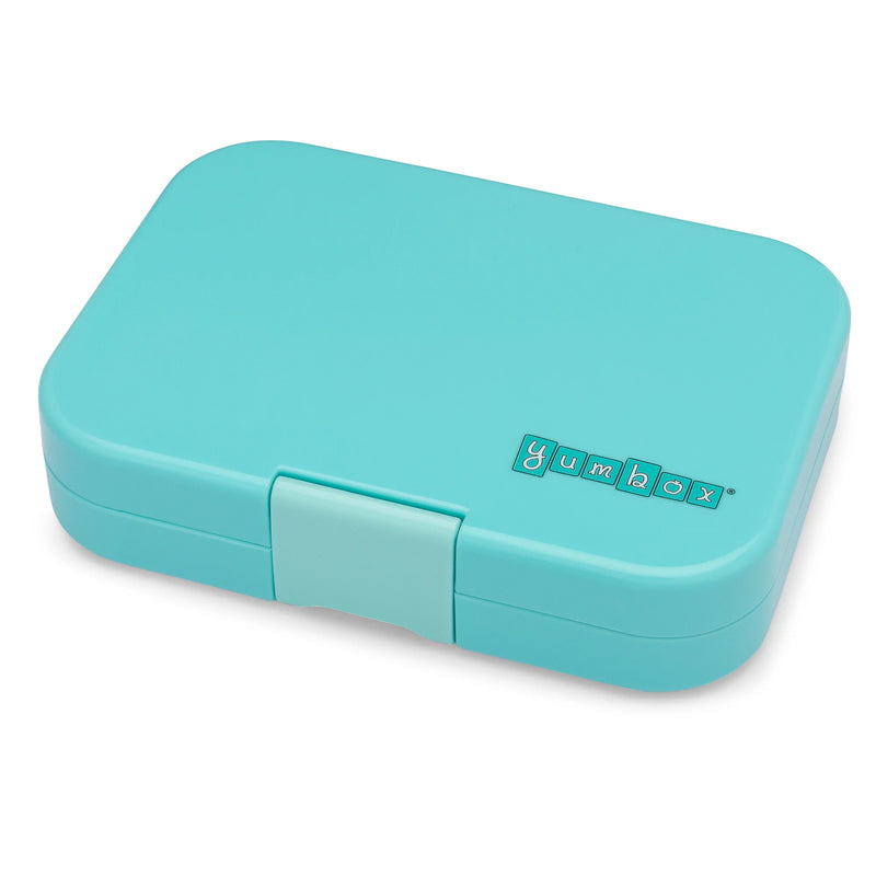 Yumbox Panino 4-vakken Misty Aqua/Rainbow tray