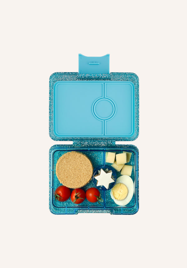 Yumbox Snack 3-vakken Aqua Glitter