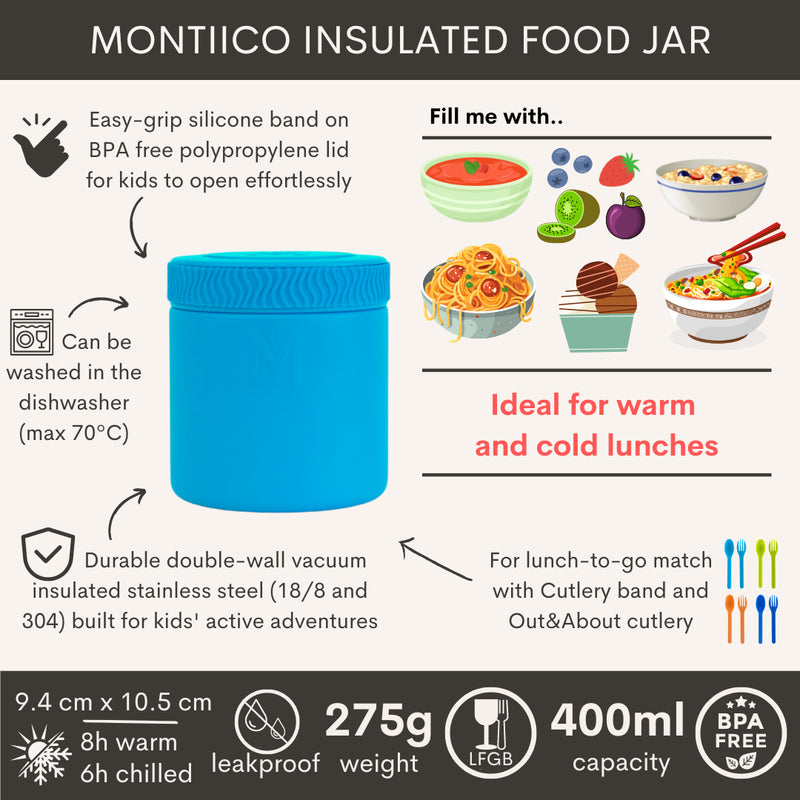 Yumbox MontiiCo Thermos Voedselpot Coastal Blauw
